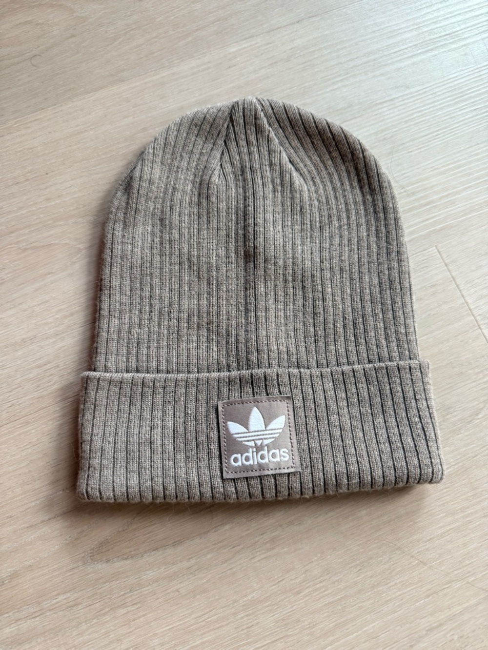 Adidas Taupe Beanie - Brand New Never Worn!